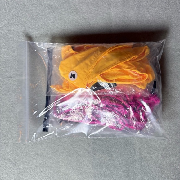 Fashion Nova Women's Bundle of 3 Time for a Vaca Bikinis & Yellow Strapless Set - Picture 2 of 2